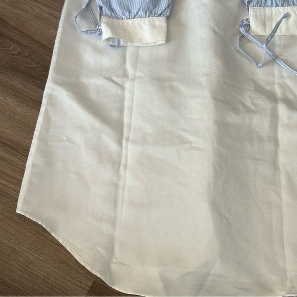 Covering Story Blue White Long Sleeve Button Up Dress Fit Best Women Medium - Picture 10 of 10